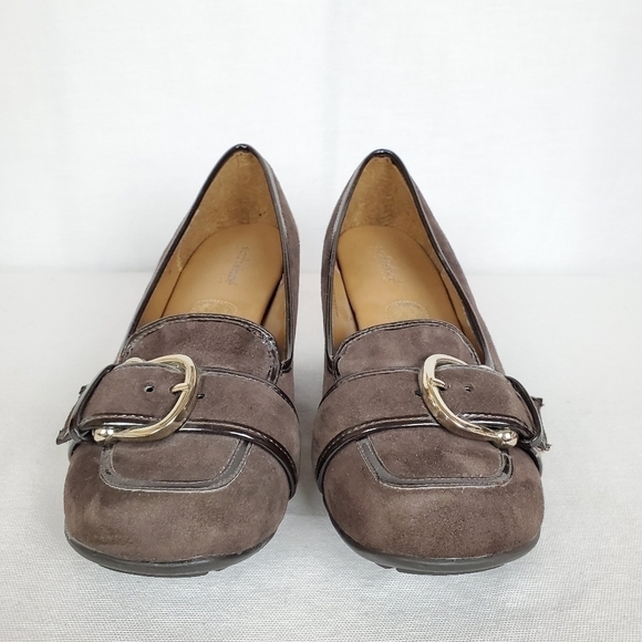 Softshoe by Medicus Pride leather heeled Mary jane pilgrim slip on shoes - Picture 4 of 10